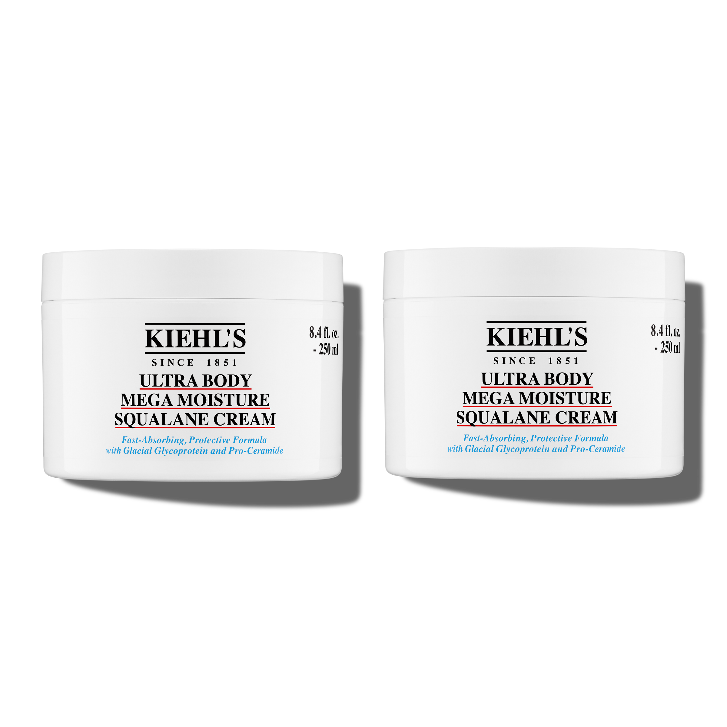 Kiehl's Ultra Body Mega Moisture Squalane Cream 250ml Duo — Body Lotion